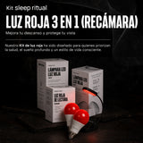Kit para Recamara de Luz Roja 3 en 1