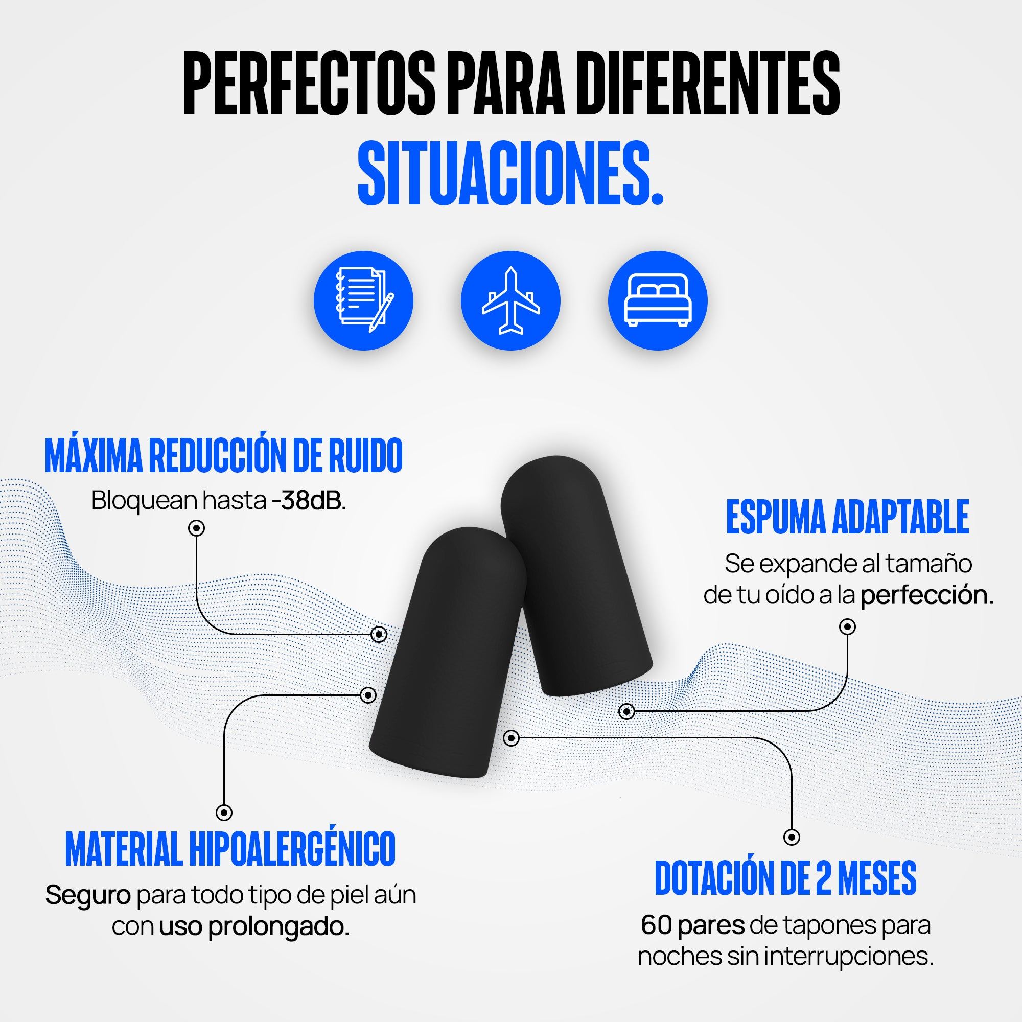 Tapones para oídos para dormir 