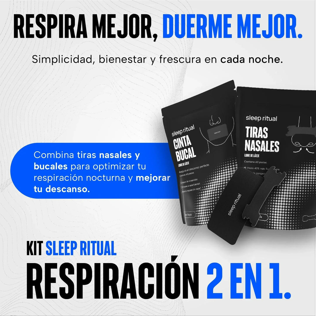 Kit de mouth tape y nose strips | Sleep Ritual