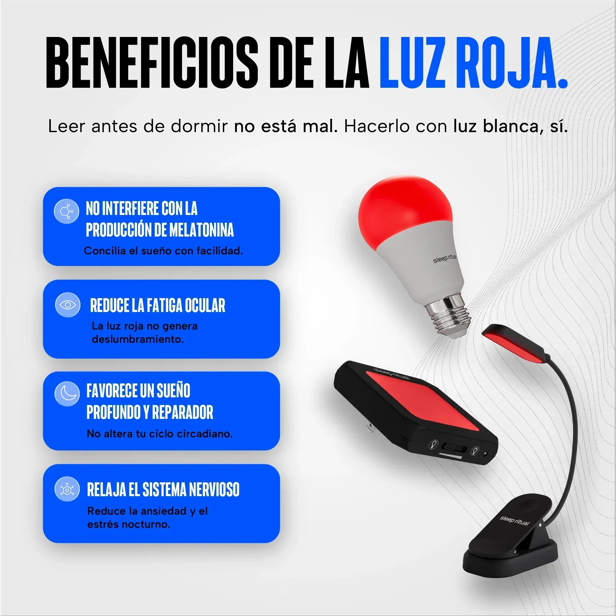 Kit de luz roja 3 en 1