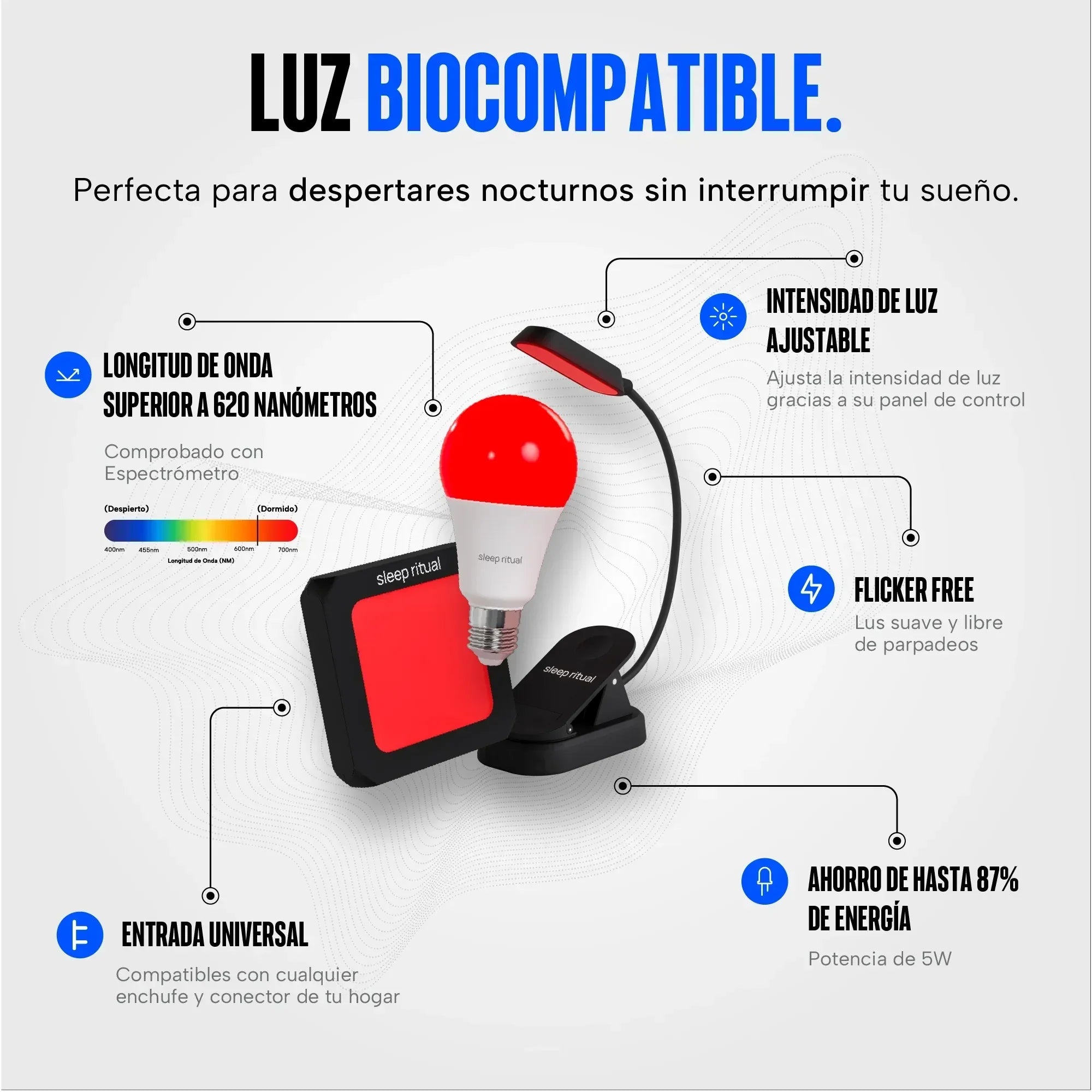 Kit de luz roja 3 en 1