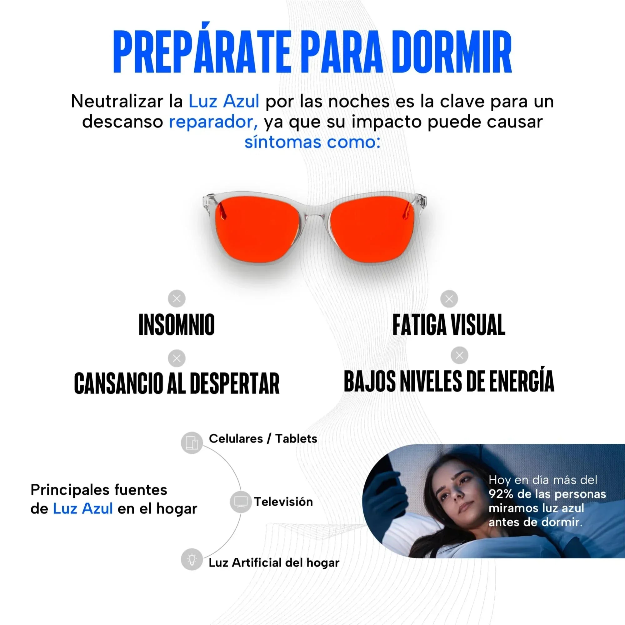 Lentes para luz azul