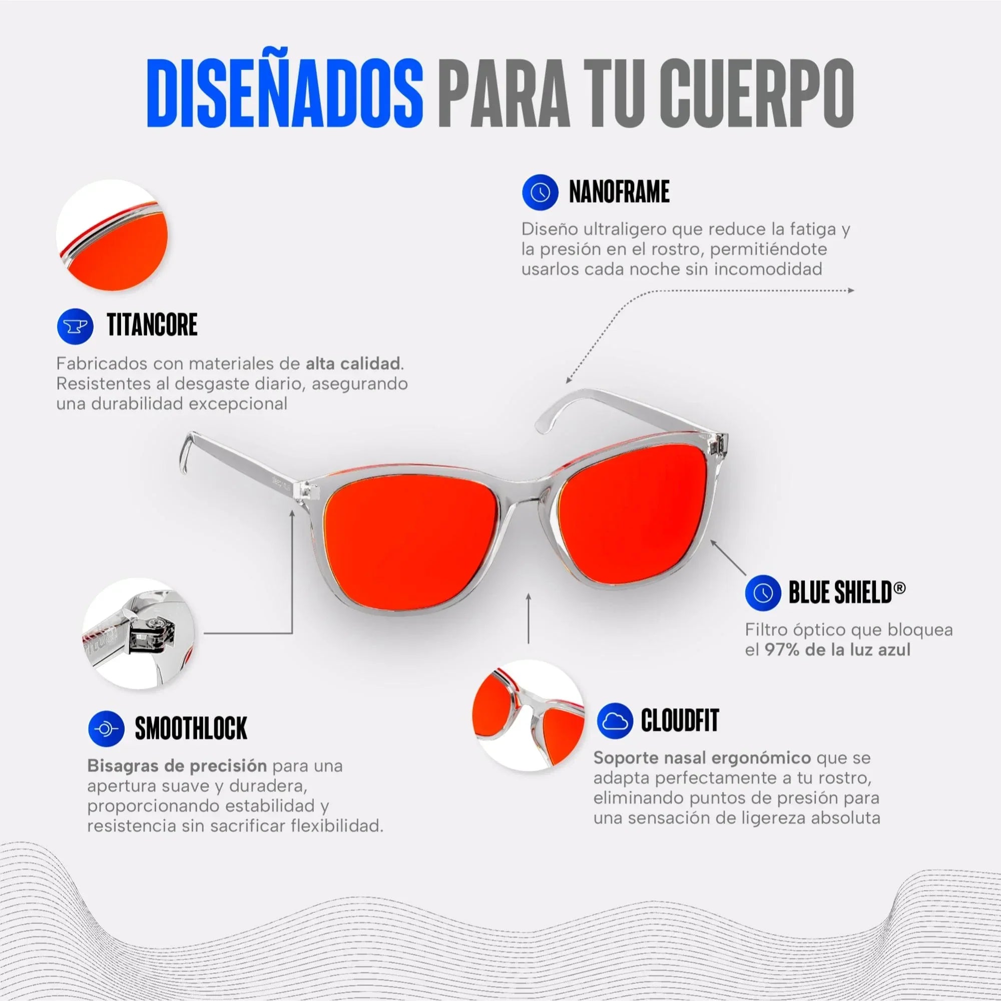 Lentes para luz azul