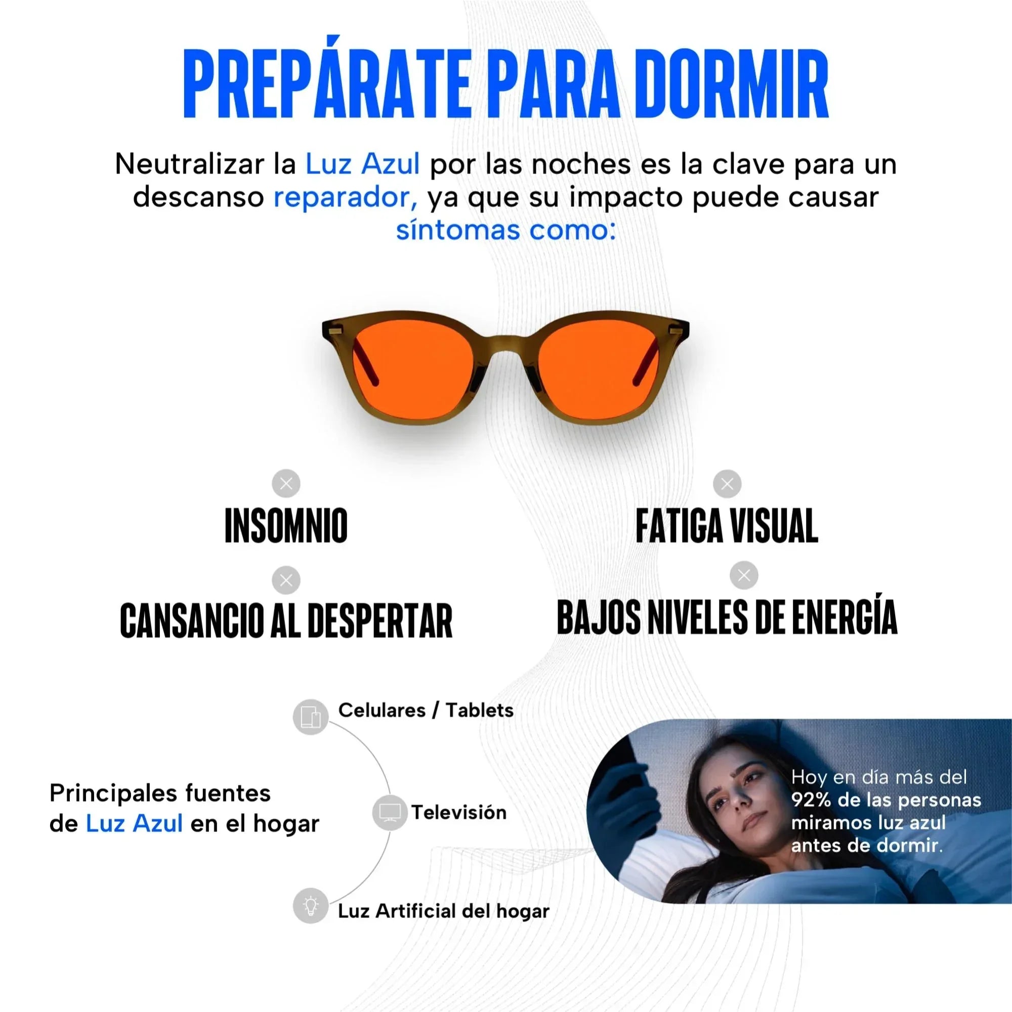 Lentes para luz azul
