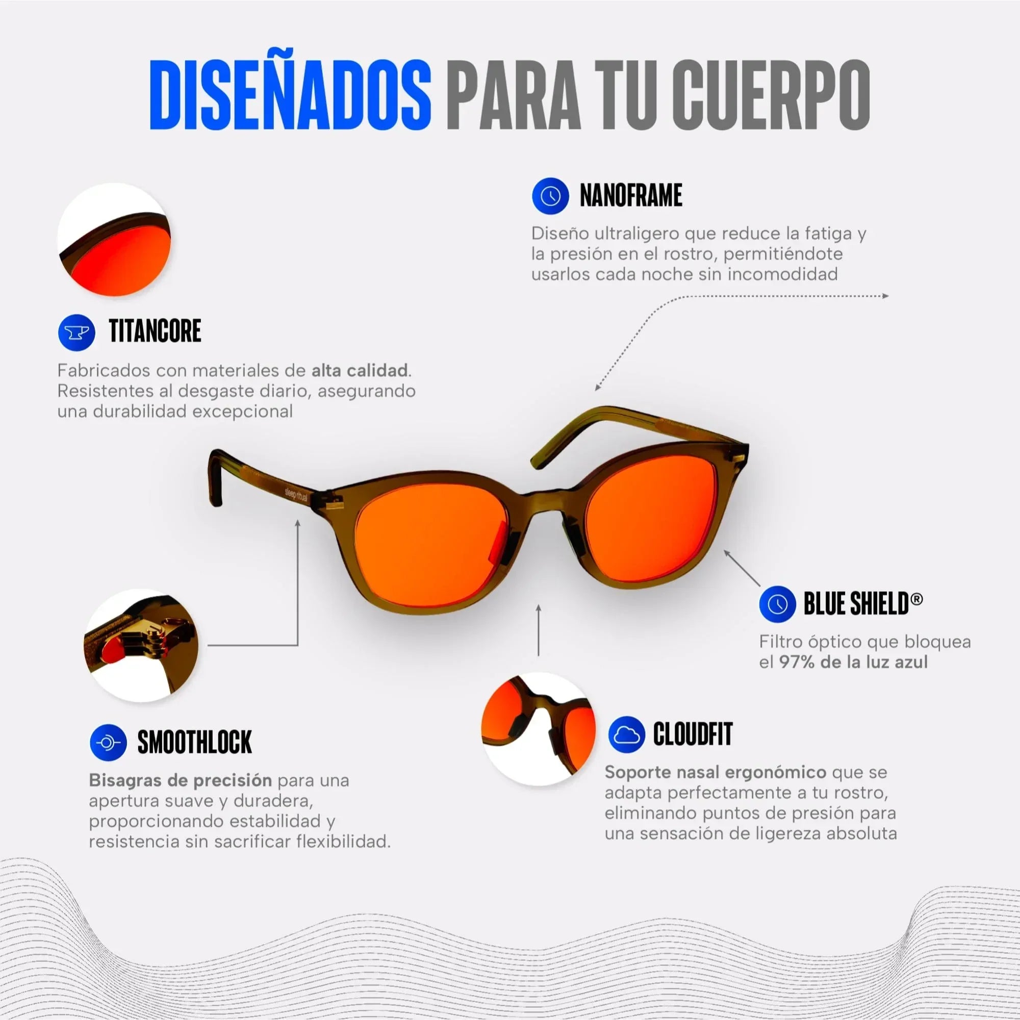 Lentes para luz azul