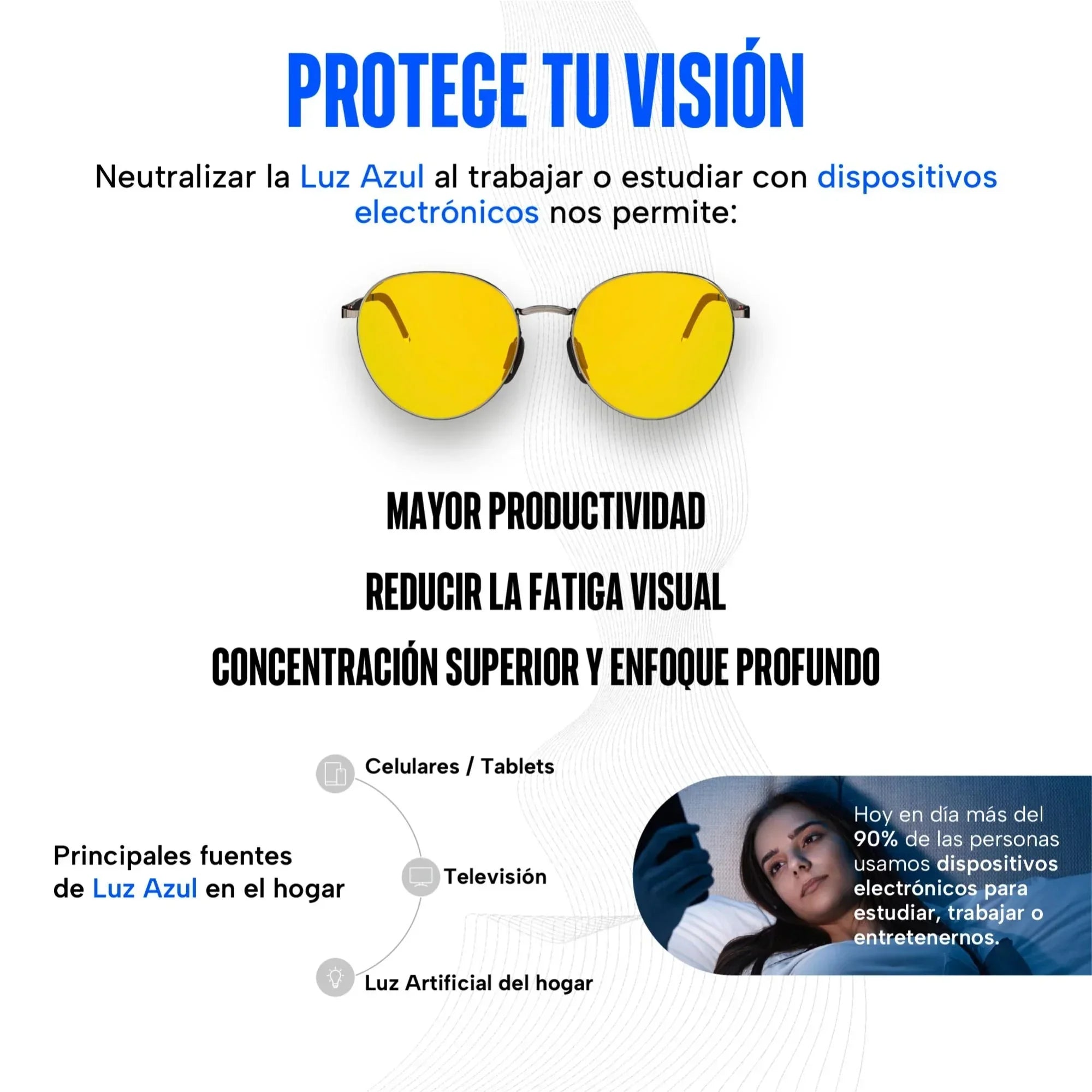 Lentes para luz azul