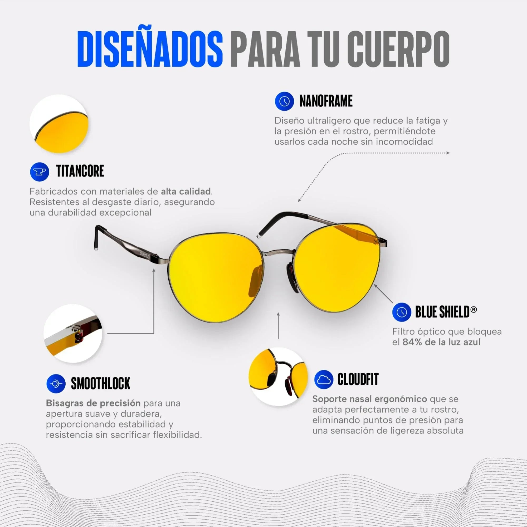 Lentes para luz azul