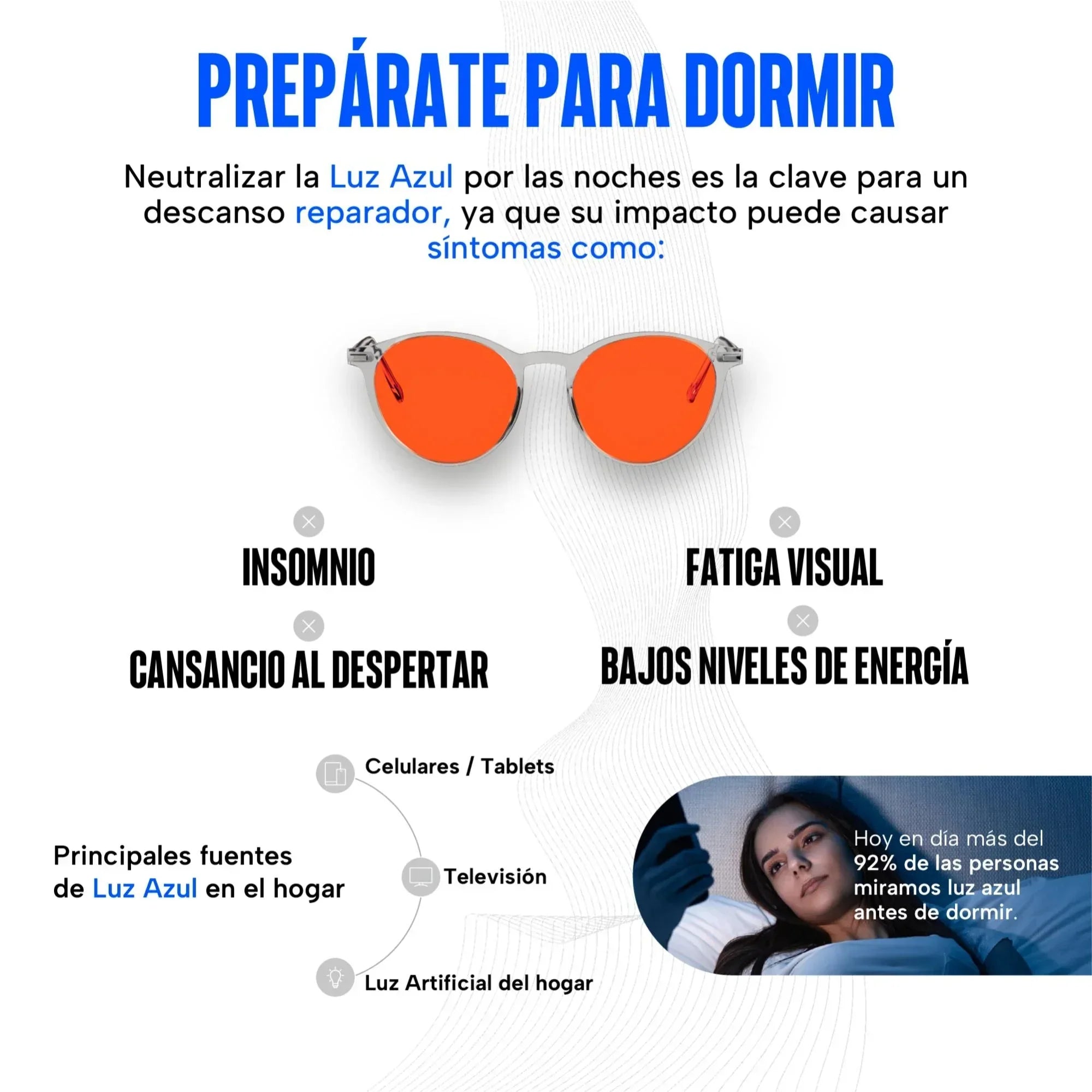 Lentes para luz azul
