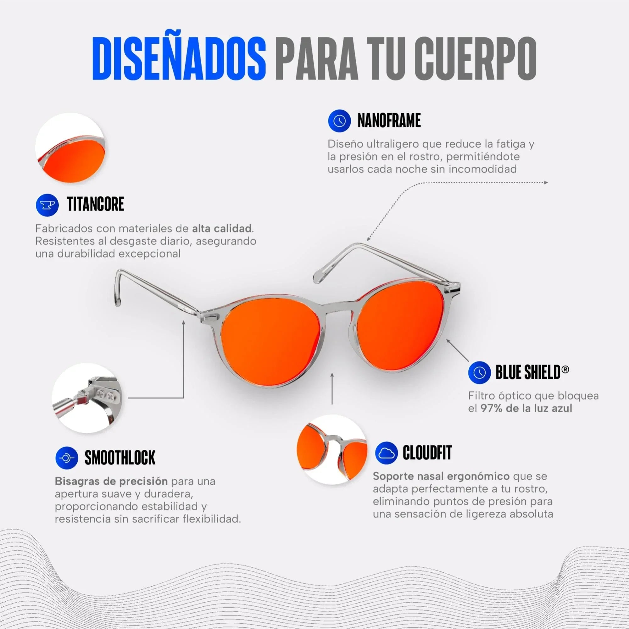 Lentes para luz azul