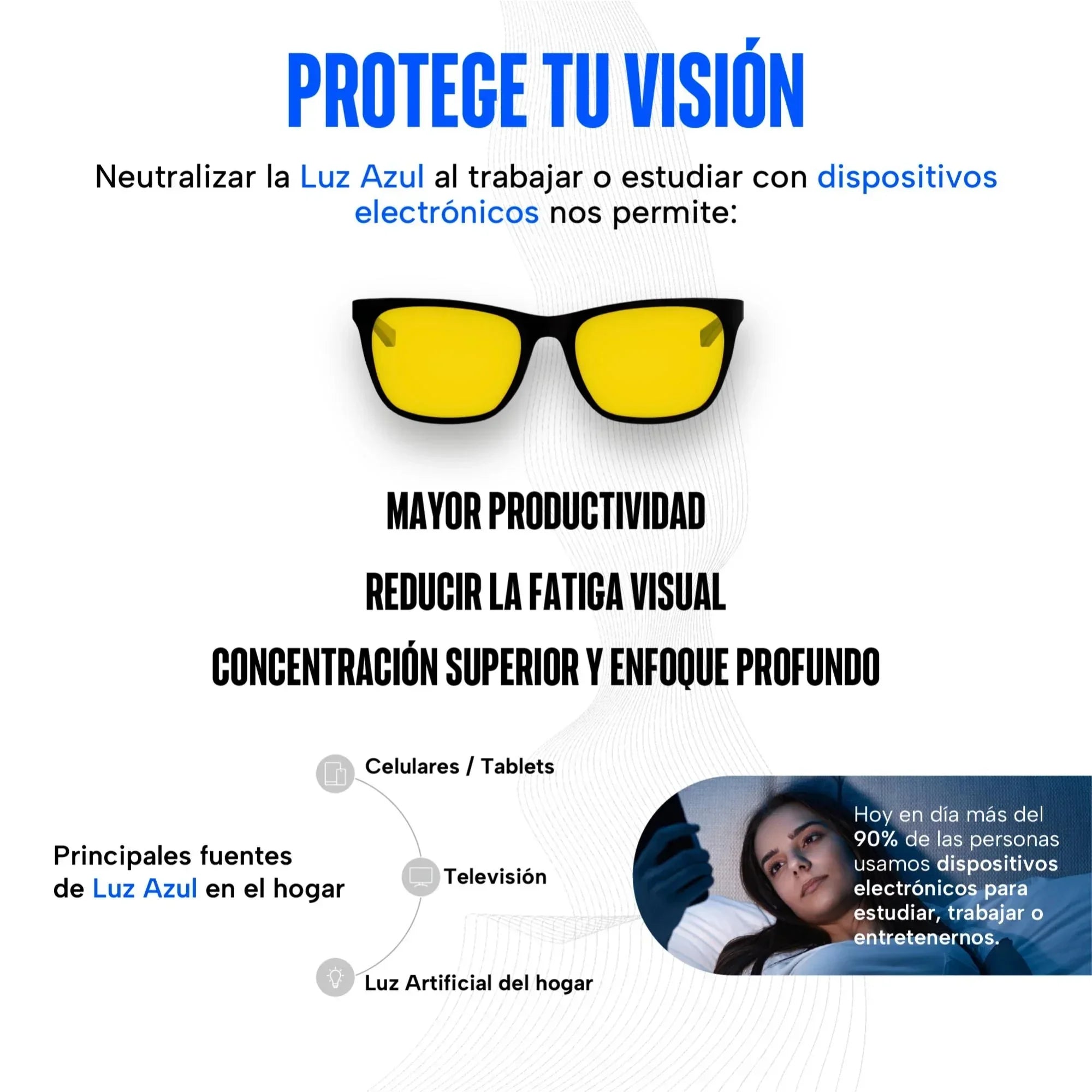 Lentes para luz azul