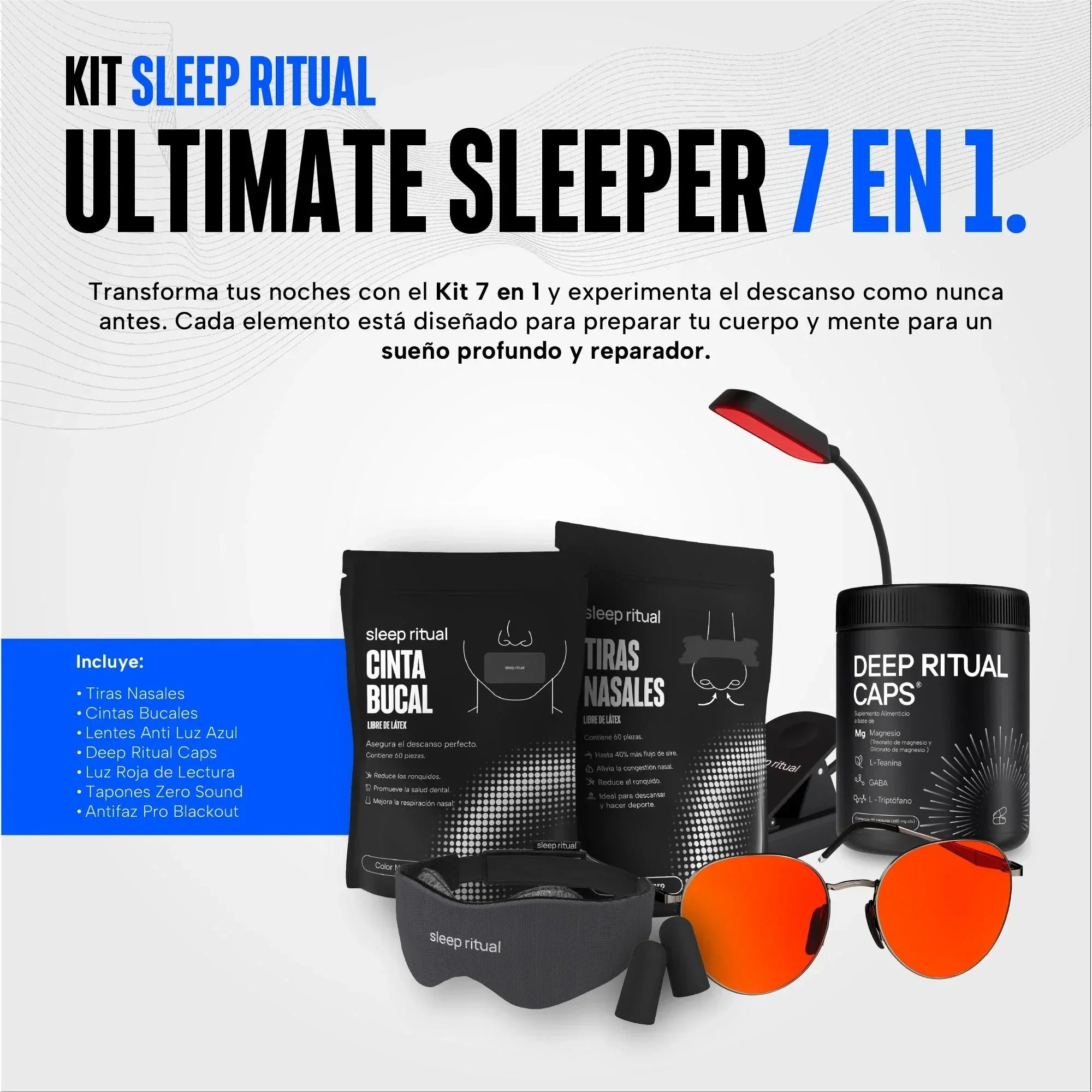 Sleep Routine Kit Kit para dormir 7 en 1 | Sleep Ritual